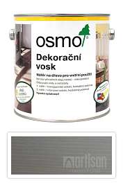 OSMO Dekorační vosk transparentní 2.5 l Hedvábně šedý 3119