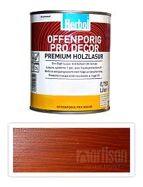 HERBOL Offenporig Pro Decor - univerzální lazura na dřevo 0.75 l Mahagon 8407