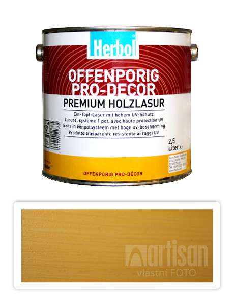 HERBOL Offenporig Pro Decor - univerzální lazura na dřevo 2.5 l Borovice 1200