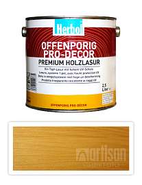 HERBOL Offenporig Pro Decor - univerzální lazura na dřevo 2.5 l Světlý dub 1401