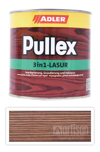 ADLER Pullex 3in1 Lasur - tenkovrstvá impregnační lazura 0.75 l Palisandr 4435050050