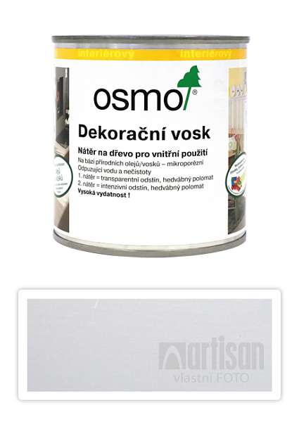 OSMO Dekorační vosk intenzivní odstíny 0.375 l Bílý mat 3186 