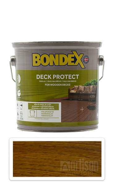 BONDEX Deck Protect - ochranný syntetický olej na dřevo v exteriéru 2.5 l Ořech