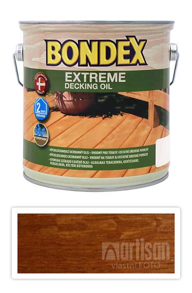 BONDEX Extreme Decking Oil - rychleschnoucí napouštěcí olej 2.5 l Teak
