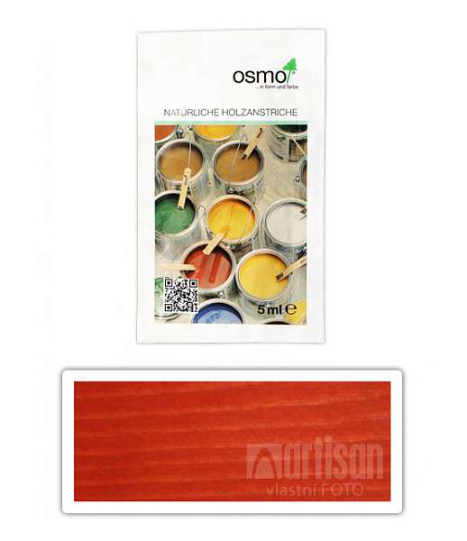 OSMO Dekorační vosk intenzivní odstíny 0.005 l Červený 3104 vzorek
