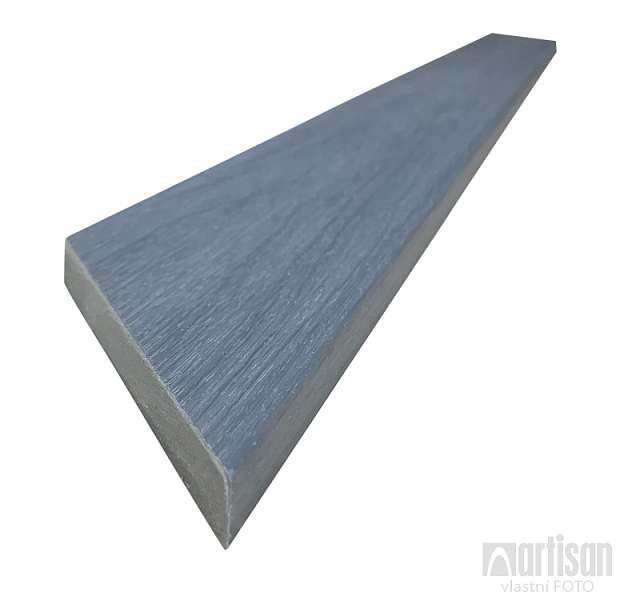 WPC dřevoplastové plotovky Dřevoplus Profi zkosená 15x80x1500 - Grey (šedá)