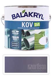BALAKRYL Kov 2v1 - vodou ředitelná antikorozní barva na kov 2.5 l Pastelově šedá 0101