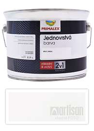 PRIMALEX 2v1 - syntetická antikorozní barva na kov 2.5 l Bílá 