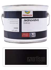 PRIMALEX 2v1 - syntetická antikorozní barva na kov 2.5 l Černá
