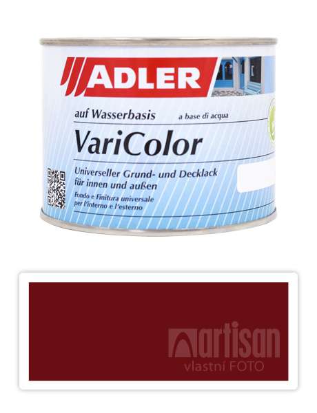 ADLER Varicolor - vodou ředitelná krycí barva univerzál 0.375 l Purpurrot / Purpurově červená RAL 3004