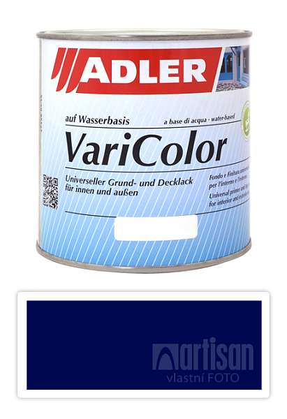 ADLER Varicolor - vodou ředitelná krycí barva univerzál 0.75 l Nachtblau / Noční modrá RAL 5022