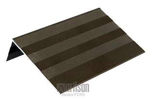 Lišta k WPC dřevoplastovým terasám Dřevoplus "L" ALU profil 30x52x4000, tmavě hnědý