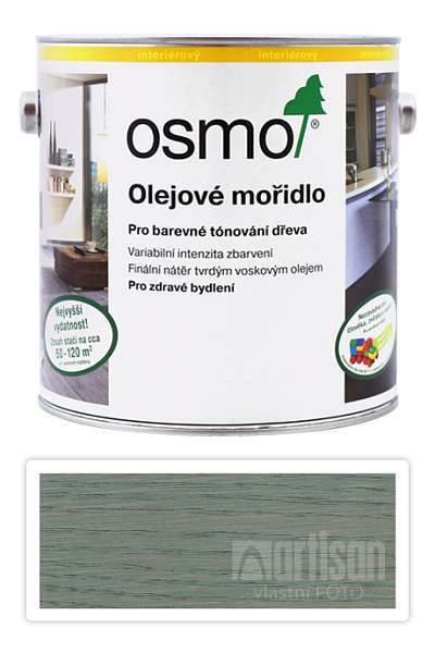 OSMO Olejové mořidlo 2.5 l Stříbrně šedá 3512