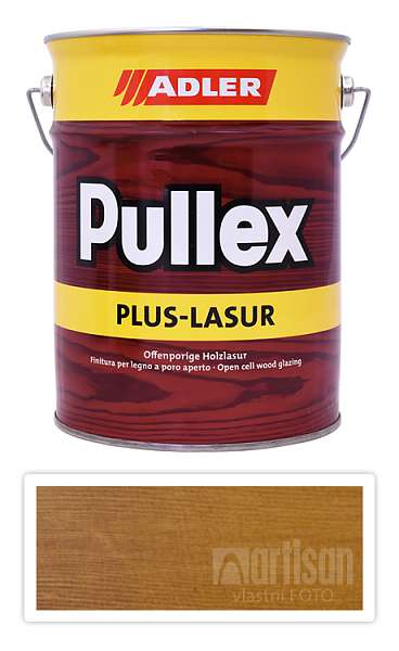 ADLER Pullex Plus Lasur - lazura na ochranu dřeva v exteriéru 4.5 l Dub 50317