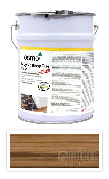 OSMO Tvrdý voskový olej barevný pro interiéry 10 l Hnědá zem 3073