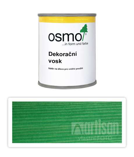 OSMO Dekorační vosk intenzivní odstíny 0.125 l Zelený 3131