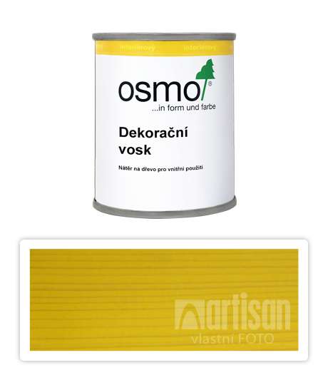 OSMO Dekorační vosk intenzivní odstíny 0.125 l Žlutý 3105