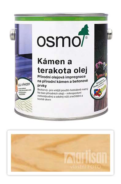 OSMO olej na kámen a terakotu 2,5 l Bezbarvý 620
