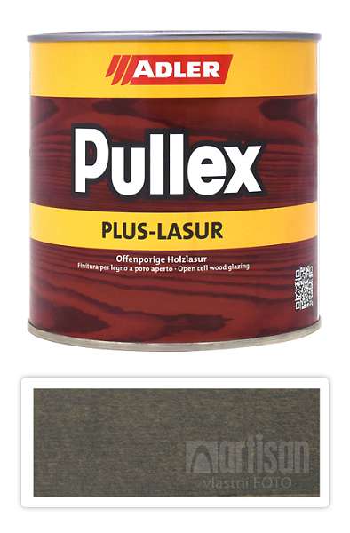 ADLER Pullex Plus Lasur - lazura na ochranu dřeva v exteriéru 0.75 l Silberrucken ST 05/4