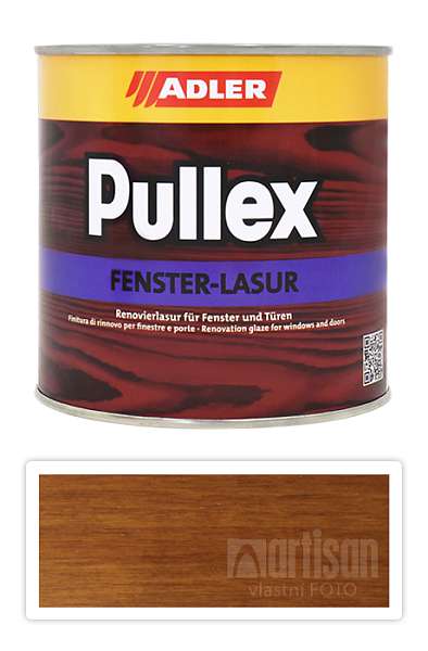 ADLER Pullex Fenster Lasur - renovační lazura na okna a dveře 0.75 l Ořech LW 02/3