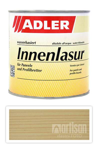 ADLER Innenlasur - vodou ředitelná lazura na dřevo pro interiéry 0.75 l Quarz LW 10/1