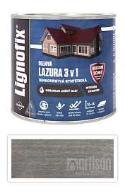 Lignofix LAZURA 3v1 - olejová lazura s biocidem 2.2 l Antik šedá