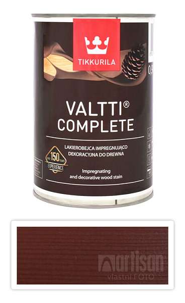 TIKKURILA Valtti Complete - matná tenkovrstvá lazura s ochranou proti UV záření 0.9 l Orava 5057