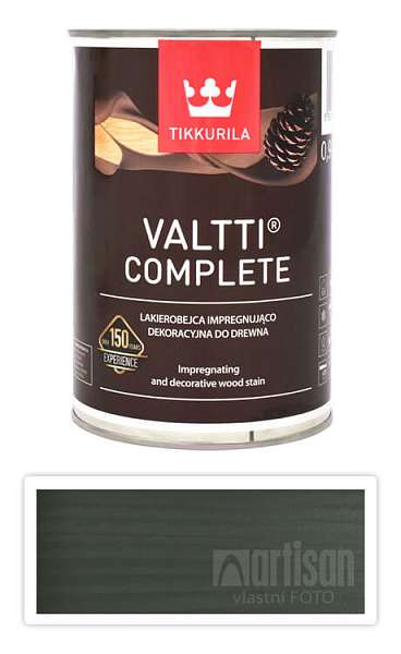TIKKURILA Valtti Complete - matná tenkovrstvá lazura s ochranou proti UV záření 0.9 l Lehti 5066