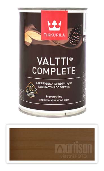 TIKKURILA Valtti Complete - matná tenkovrstvá lazura s ochranou proti UV záření 0.9 l Ruoko 5070