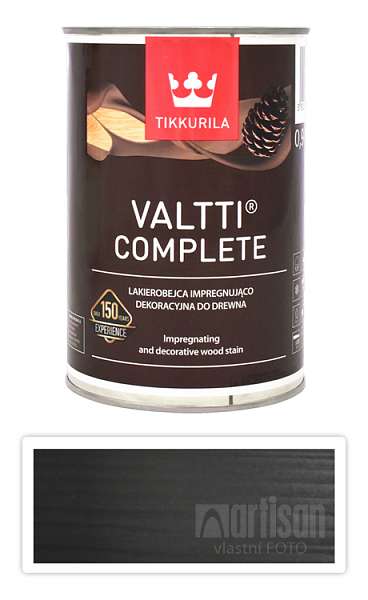 TIKKURILA Valtti Complete - matná tenkovrstvá lazura s ochranou proti UV záření 0.9 l Turve 5088