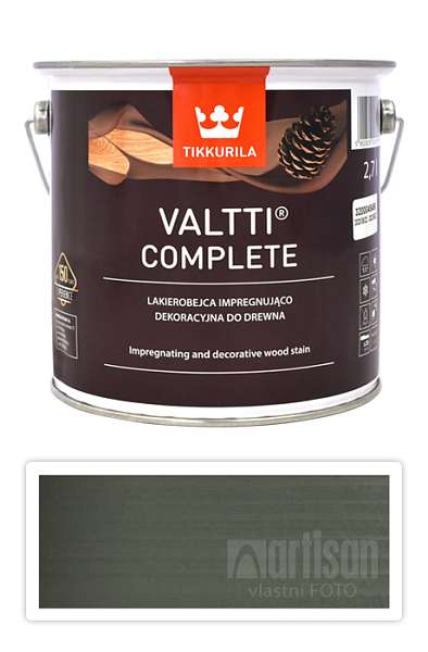 TIKKURILA Valtti Complete - matná tenkovrstvá lazura s ochranou proti UV záření 2.7 l Laavu 5082