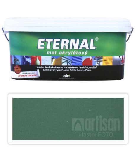 ETERNAL Mat akrylátový - vodou ředitelná barva 2.8 l Zelená 06