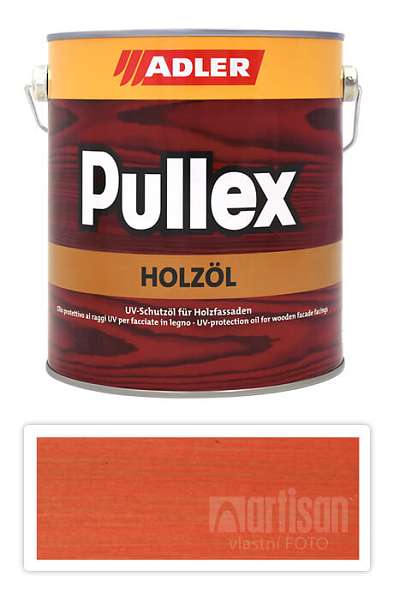 ADLER Pullex Holzöl - olej na ochranu dřeva v exteriéru 2.5 l Grosser Feuerfalter ST 08/4