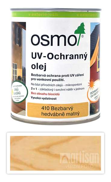 OSMO UV Olej Extra pro interiéry i exteriéry 0.75 l Bezbarvý 410