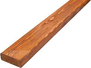 Latě na lavičku dřevěné, smrk, barvené - odstín borovice 35x100x1500, kvalita AB