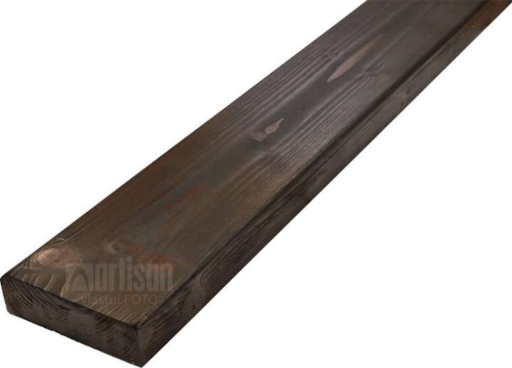 Latě na lavičku dřevěné, smrk, barvené - odstín palisandr 35x120x1950, kvalita AB