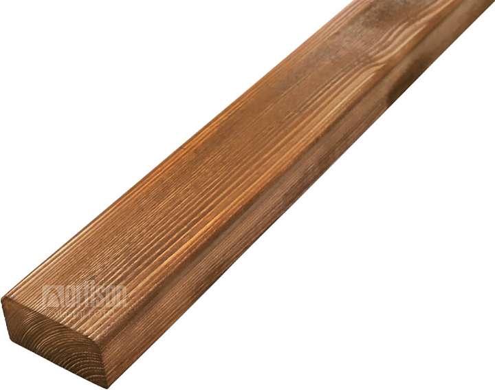 Latě na lavičku dřevěné, smrk, barvené - odstín ořech 35x70x1950, kvalita AB