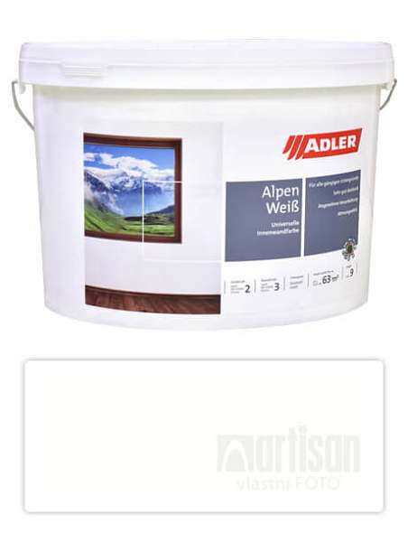 ADLER Aviva Alpen Weiss - univerzální malířská barva na stěny v interiéru 9 l Bílá