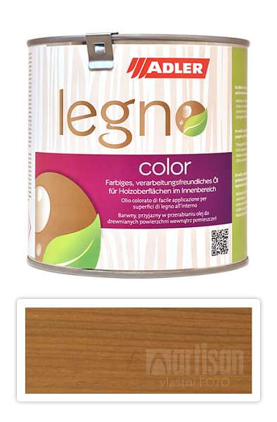 ADLER Legno Color - zbarvující olej pro ošetření dřevin 0.75 l Cornflakes ST 09/2