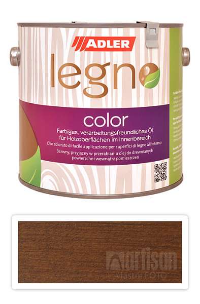 ADLER Legno Color - zbarvující olej pro ošetření dřevin 2.5 l Kapuziner ST 09/4