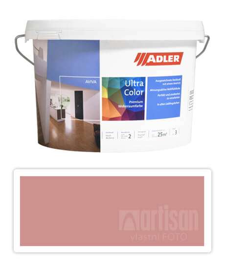 Adler Aviva Ultra Color - malířská barva na stěny v interiéru 3 l Alpennelke AS 14/1
