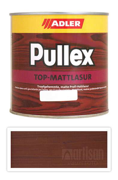 ADLER Pullex Top Mattlasur - tenkovrstvá matná lazura pro exteriéry 0.75 l Sipo