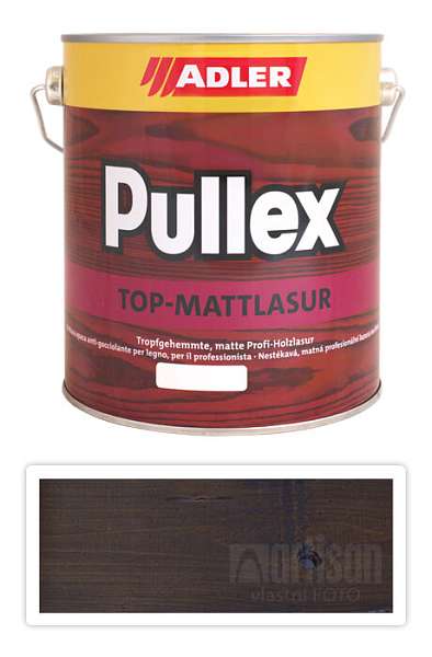 ADLER Pullex Top Mattlasur - tenkovrstvá matná lazura pro exteriéry 2.5 l Palisandr