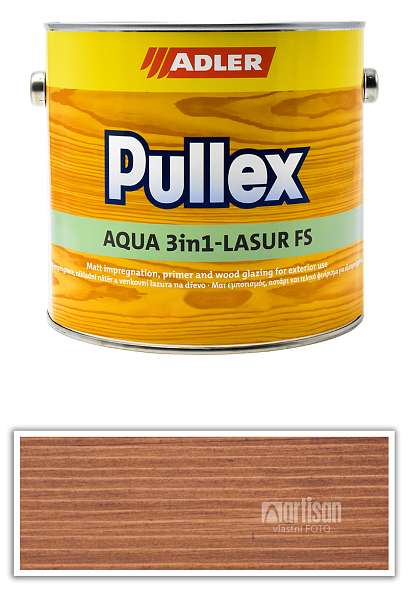 ADLER Pullex Aqua 3in1-Lasur FS - tenkovrstvá matná lazura na dřevo v exteriéru 2.5 l Ořech