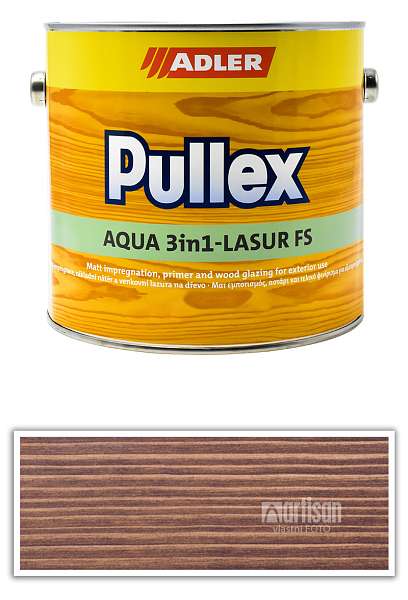 ADLER Pullex Aqua 3in1-Lasur FS - tenkovrstvá matná lazura na dřevo v exteriéru 2.5 l Palisandr