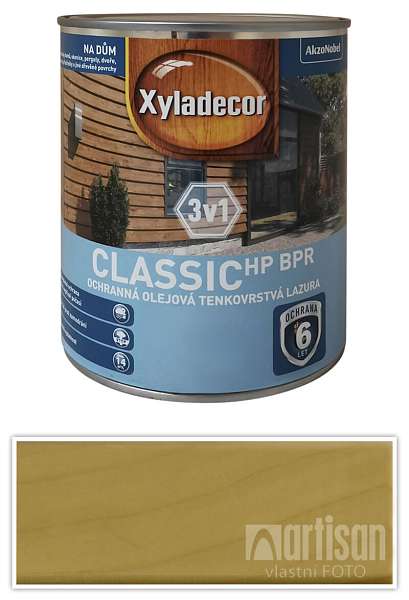XYLADECOR Classic HP BPR 3v1 - ochranná olejová tenkovrstvá lazura na dřevo 0.75 l Bezbarvý