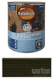 XYLADECOR Classic HP BPR 3v1 - ochranná olejová tenkovrstvá lazura na dřevo 0.75 l Jedlová zeleň