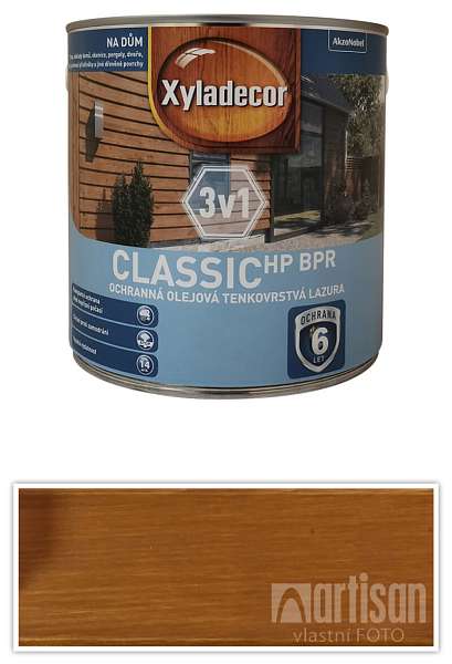 XYLADECOR Classic HP BPR 3v1 - ochranná olejová tenkovrstvá lazura na dřevo 2.5 l Antická pinie