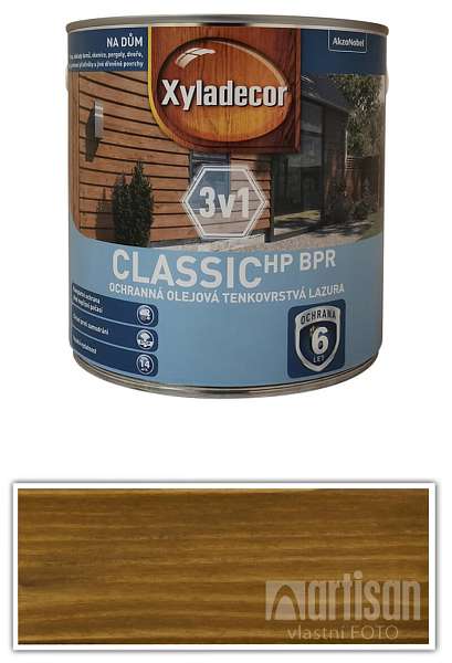 XYLADECOR Classic HP BPR 3v1 - ochranná olejová tenkovrstvá lazura na dřevo 2.5 l Dub
