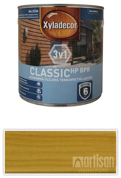 XYLADECOR Classic HP BPR 3v1 - ochranná olejová tenkovrstvá lazura na dřevo 2.5 l Cedr